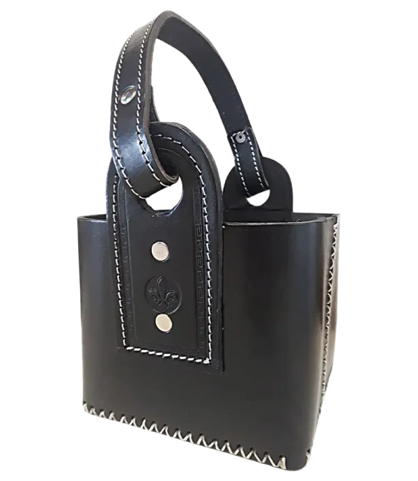 Canasta Matera de Cuero Vaqueta