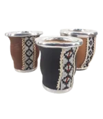 Mate porongo cuero y guarda pampa