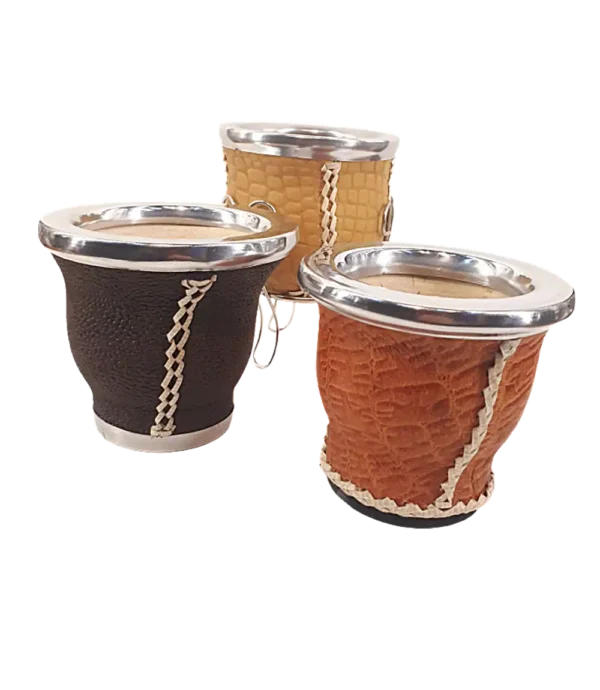 Mate Forrado en Cuero