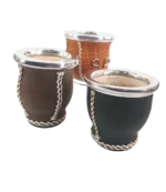 Mate Forrado en Cuero