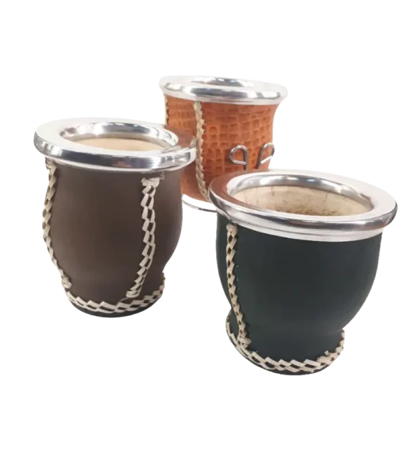 Mate Forrado en Cuero