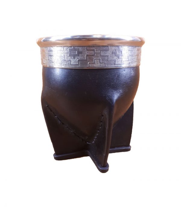 Mate imperial con cuero y alpaca