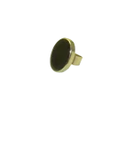 Anillo de alpaca y piedra con resina, grande - Imagen 3