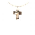 Cruz de alpaca y asta