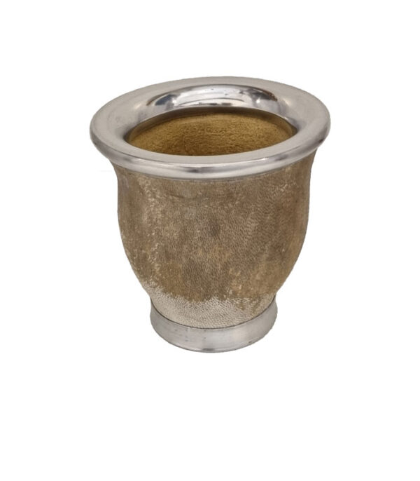 Mata de calabaza forrado en cuero de potro