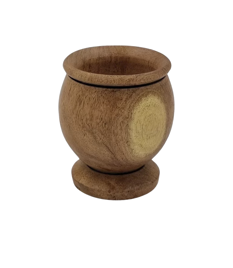 Mates de Madera de Algarrobo curados con cera de abeja