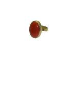 Anillo de alpaca y piedra con resina, mediano - Imagen 5