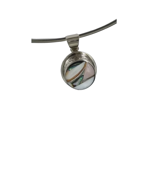 Colgante artesanal de alpaca