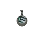 Medallón Original de Alpaca y piedras combinadas
