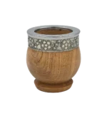Mate imperial de madera con virola de alpaca combinada - Imagen 3