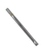 Bombilla de acero inoxidable Plana Fina filtro ranurado, vista de frente