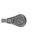 Bombilla corta filtro perita con virola, primer plano del filtro vista frontal